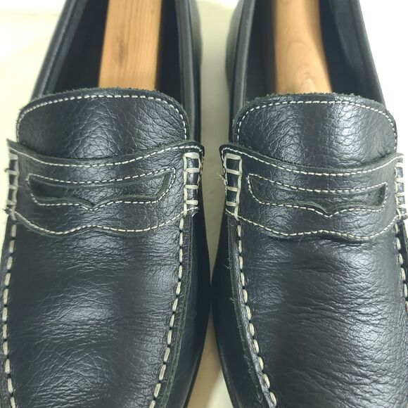 Footjoy Club Penny Loafer Men\'s 7 M Black Leather Casual Slip On Shoes 79047 EUC main image 5